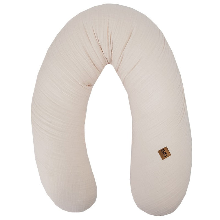 Mousseline kussen voor mama en baby BEIGE