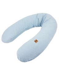 Blauw mousseline kussen voor mama en baby