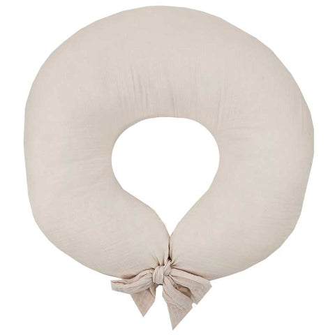 Beige muslin feeding crescent