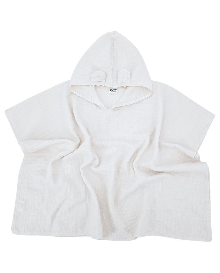 Beige Muslin Poncho
