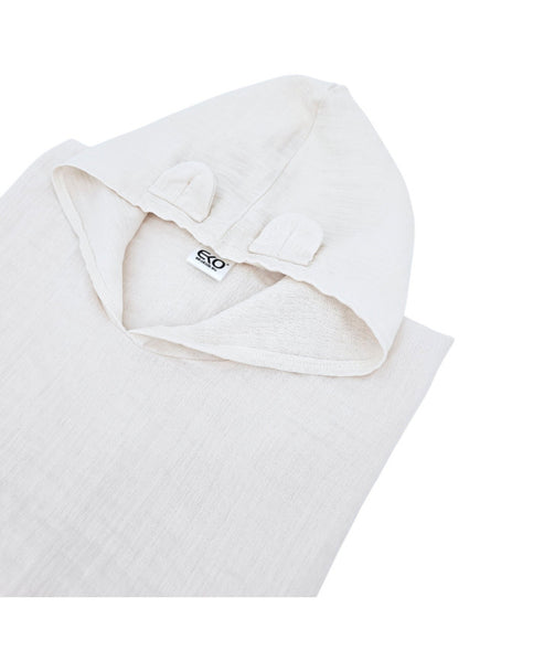 Beige Muslin Poncho