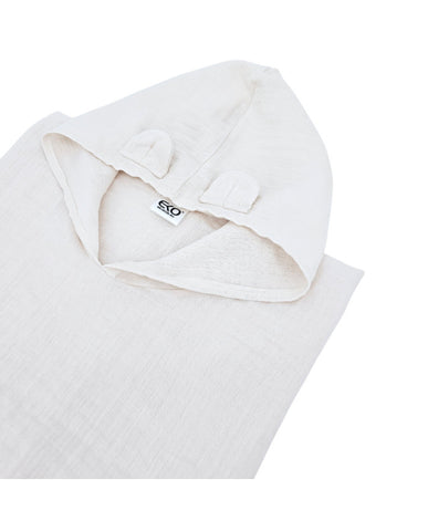 Beige Muslin Poncho