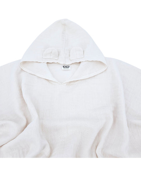 Beige Muslin Poncho