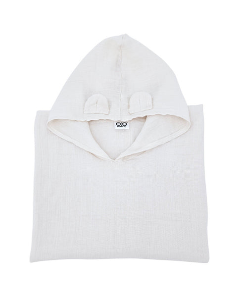 Beige Muslin Poncho