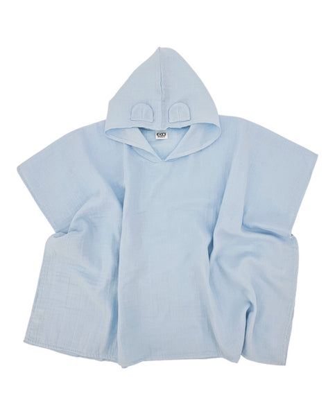 Muslin Poncho BLUE