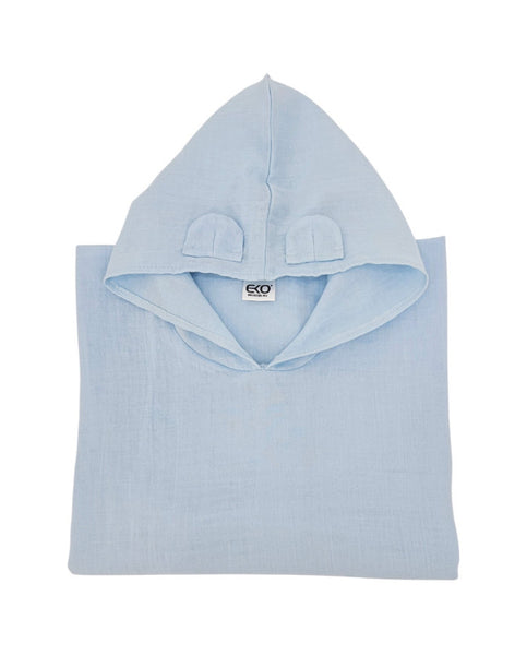 Muslin Poncho BLUE