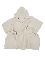 Poncho en mousseline Latte