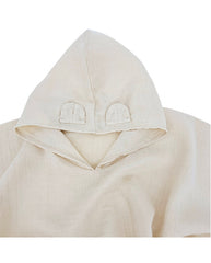 Poncho en mousseline Latte
