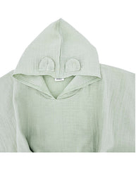 Poncho en mousseline menthe