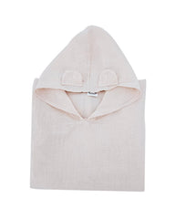 Poncho en Mousseline Rose Pâle
