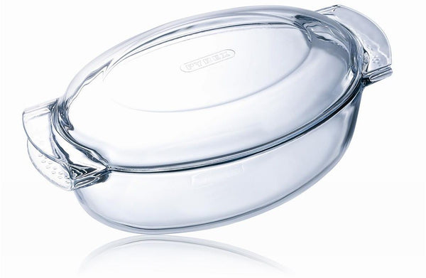 Plat à gratin ovale classique avec couvercle, 5,8 L