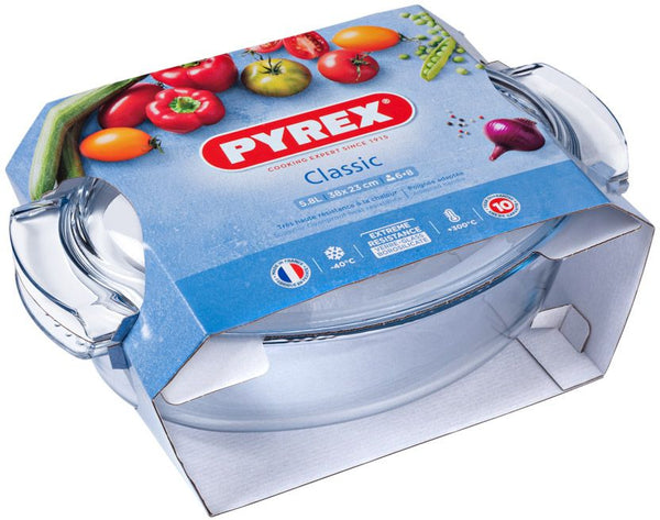 Plat à gratin ovale classique avec couvercle, 5,8 L