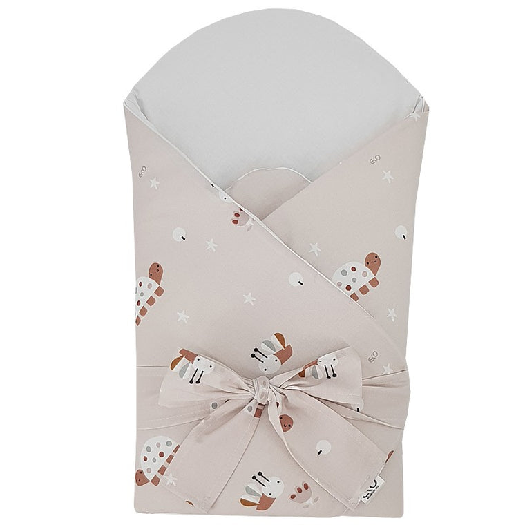 Lange en coton imprimé avec des abeilles sur des noix de coco