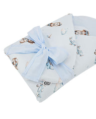 Printed cotton cone with coconut fiber filling, PILOT BEAR