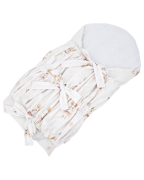 Printed Cotton Swaddle Blanket Ballerina Mouse