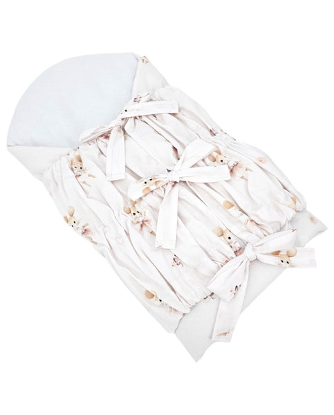Printed Cotton Swaddle Blanket Ballerina Mouse