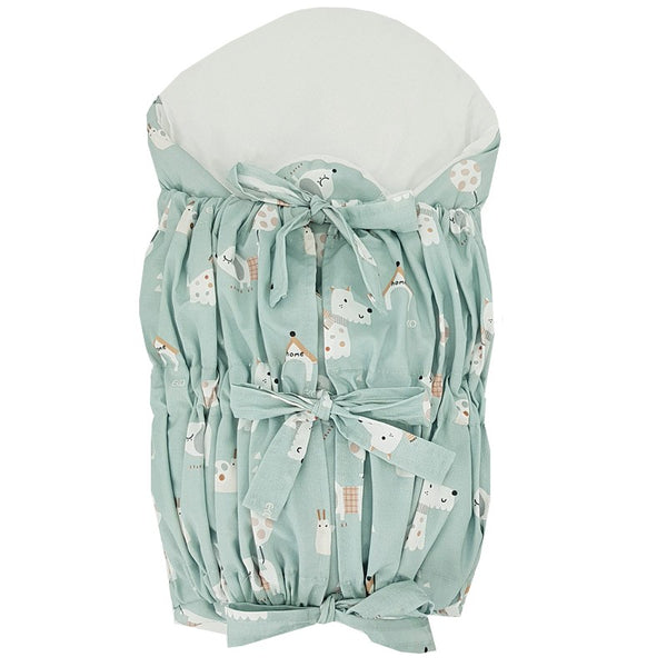 Printed Cotton Swaddle Blanket - Dogs