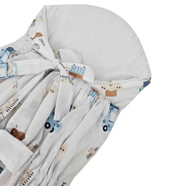 Coton imprimé corne avec coco GIRAFE