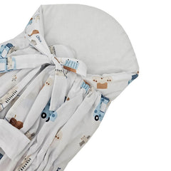 Coton imprimé corne avec coco GIRAFE
