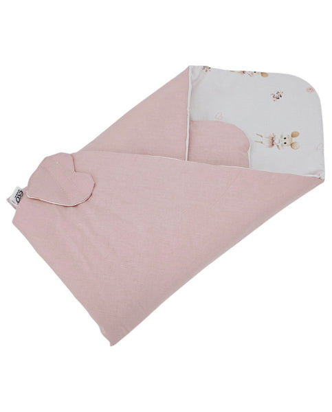 Souris ballerine en coton imprimé double-face