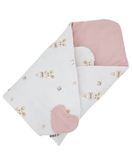 Souris ballerine en coton imprimé double-face