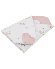 Souris ballerine en coton imprimé double-face