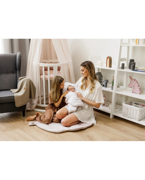 Double-sided printed cotton swaddle blanket — Dogs