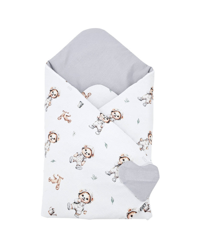 Double-sided printed cotton horn GARDENER BEAR