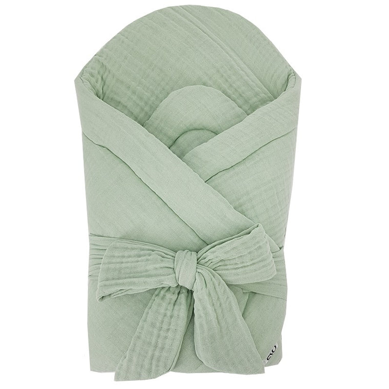 Muslin Swaddle Blanket with Coconut Mint