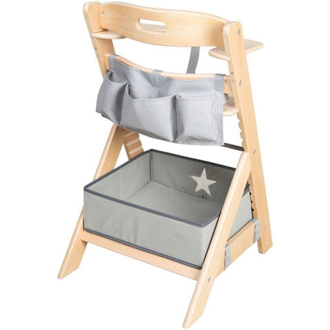 Convertible children's chair - ROBA - LIV UP - From 6 months to 70 kg - Includes organizer set - Natural wood