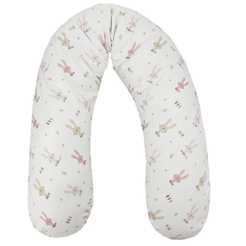 Velvet nursing pillow Bunny / Rose Pink