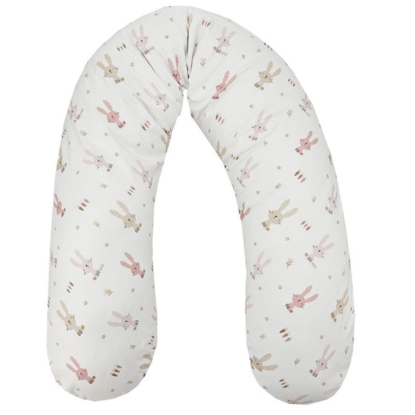 Velvet nursing pillow Bunny / Rose Pink