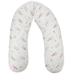 Velvet nursing pillow Bunny / Rose Pink