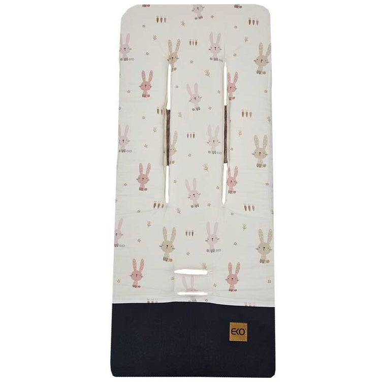 Stroller insert with foam MEMORY BUNNY/ROSE PINK