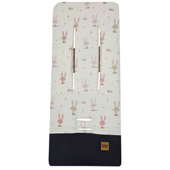 Kinderwageninzet met schuim MEMORY BUNNY/ROSE PINK