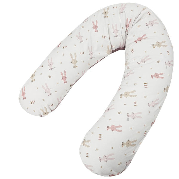 Velvet nursing pillow Bunny / Rose Pink