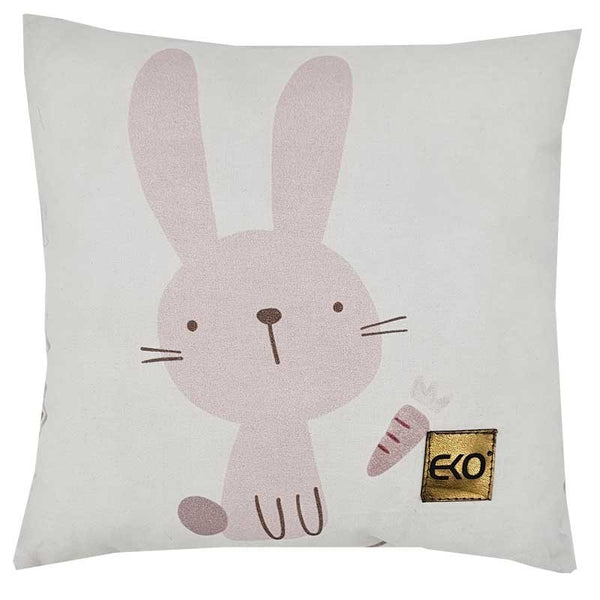 Oreiller animal Lapin / Rose vif