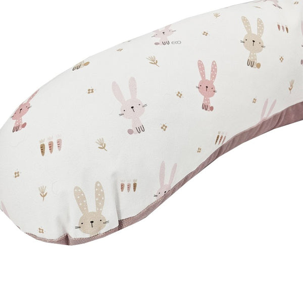 Velvet nursing pillow Bunny / Rose Pink