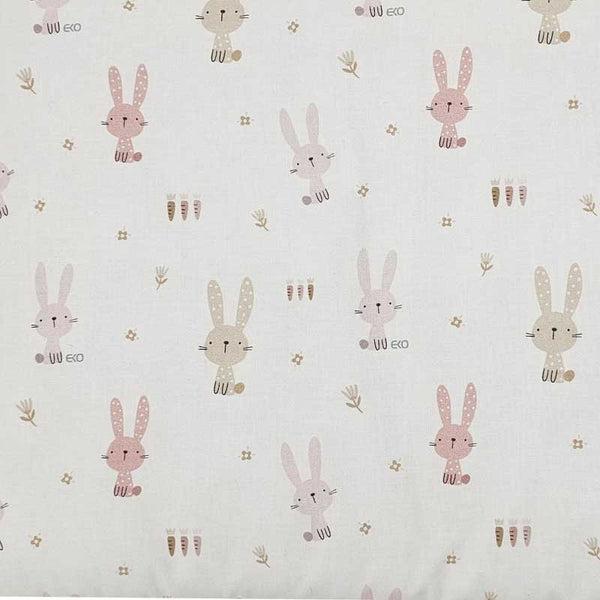 Velvet nursing pillow Bunny / Rose Pink