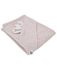 Bamboe badcape Ballerina Muis / Roze