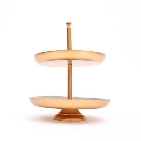 2-Tier Cake Stand – Metal Dessert Display Stand for Parties & Events
