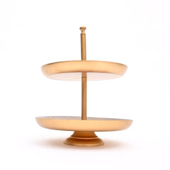 2-Tier Cake Stand – Metal Dessert Display Stand for Parties & Events