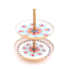 2-Tier Cake Stand – Metal Dessert Display Stand for Parties & Events