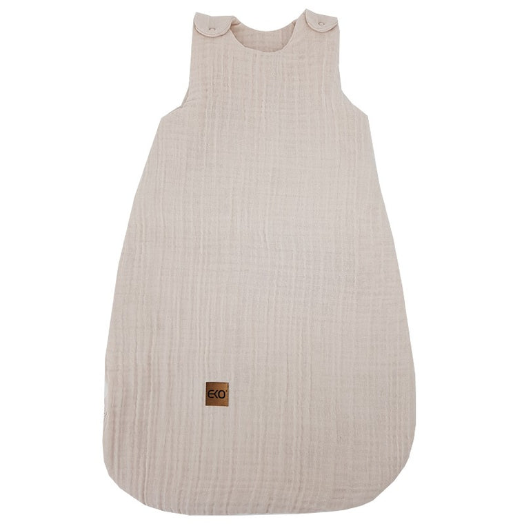 Muslin sleeping bag medium beige