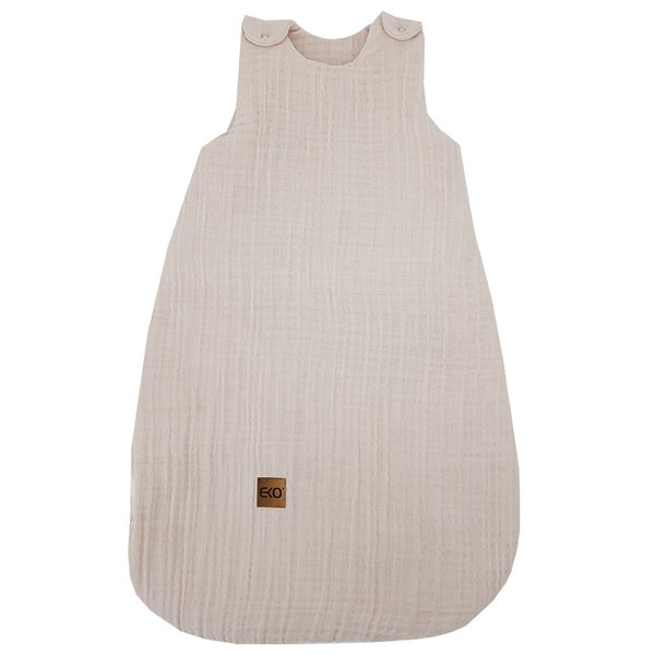 Muslin sleeping bag medium beige
