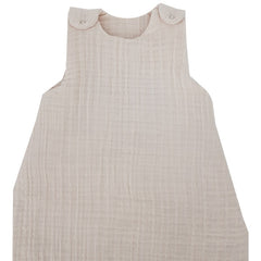 Muslin sleeping bag medium beige