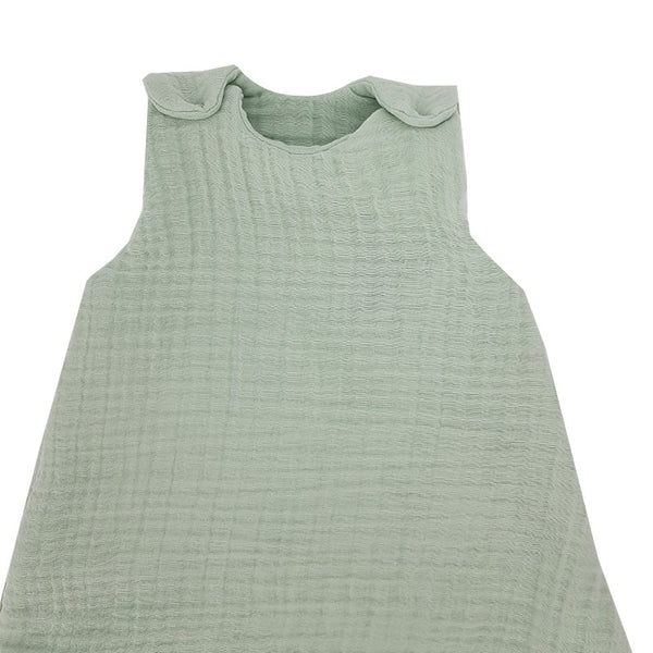 Gigoteuse en mousseline, taille moyenne, coloris menthe
