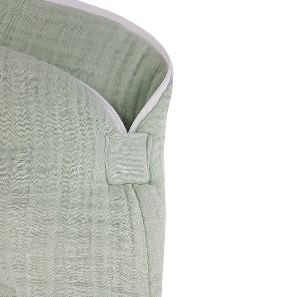 Gigoteuse en mousseline, taille moyenne, coloris menthe