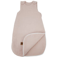 Muslin sleeping bag, medium rose pink
