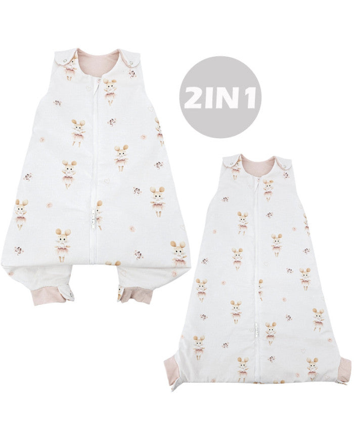 2-in-1 multifunctionele babyslaapzak Ballerina Muis